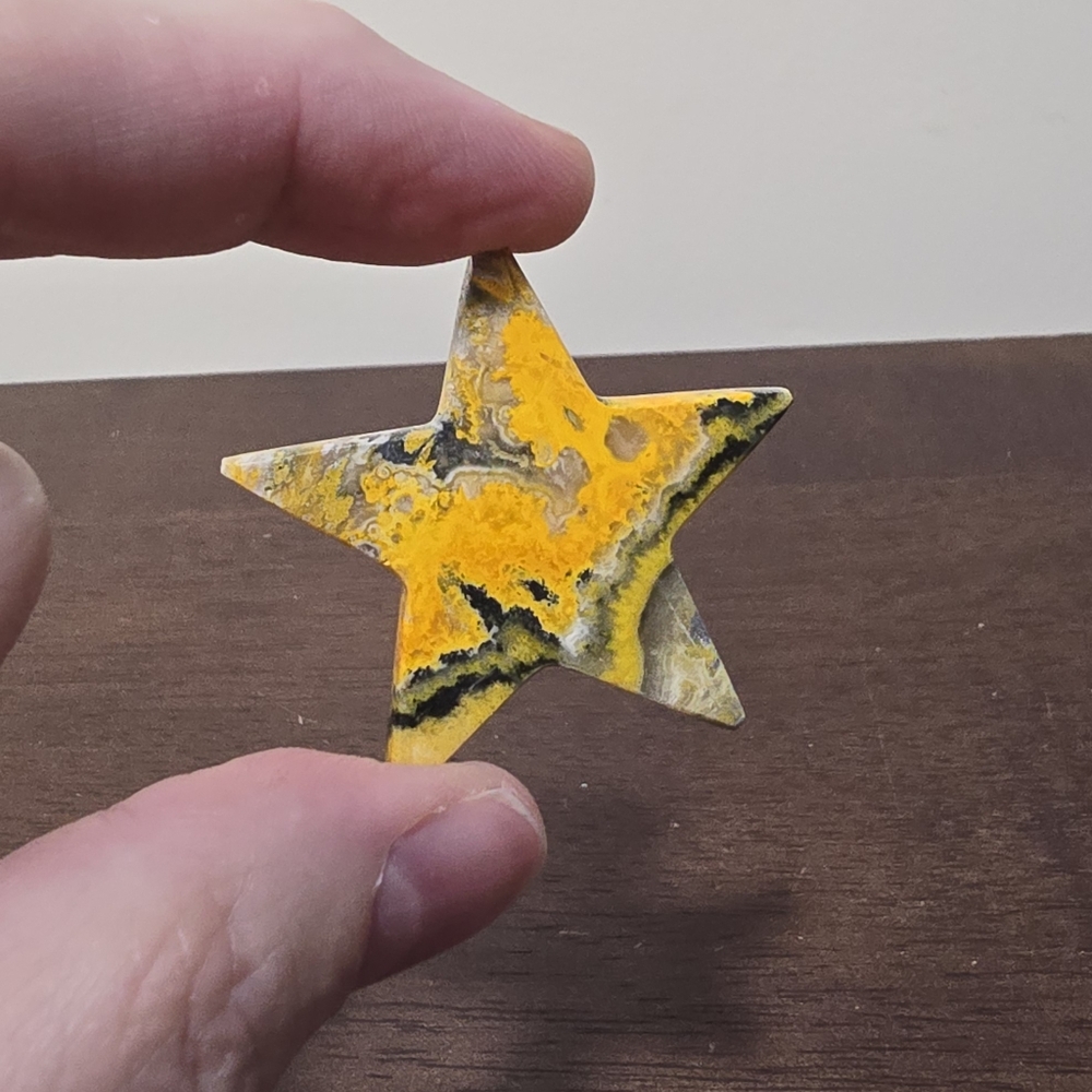 Bumblebee Jasper Crystal Star 11 grams